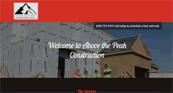 Desktop Screenshot of abovethepeakconstruction.com