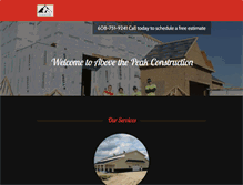 Tablet Screenshot of abovethepeakconstruction.com